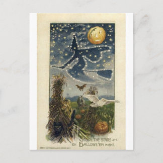 Vintage Halloween Grußkarten Klassische Poster Postkarte