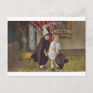 Vintage Halloween Grußkarten Klassische Poster Postkarte