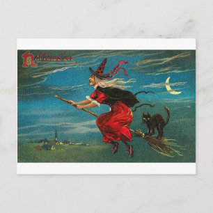 Vintage Halloween Grußkarten Klassische Poster Postkarte