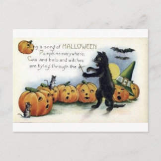 Vintage Halloween Grußkarten Klassische Poster Postkarte