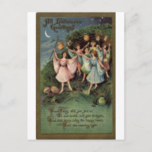 Vintage Halloween Grußkarten Klassische Poster Postkarte