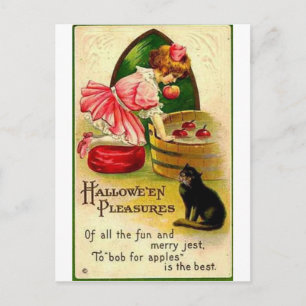 Vintage Halloween Grußkarten Klassische Poster Postkarte