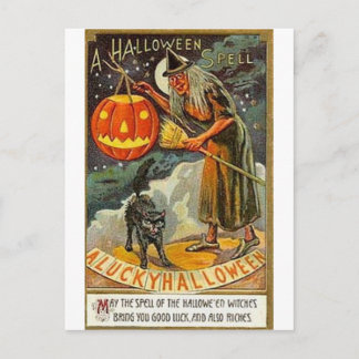 Vintage Halloween Grußkarten Klassische Poster Postkarte