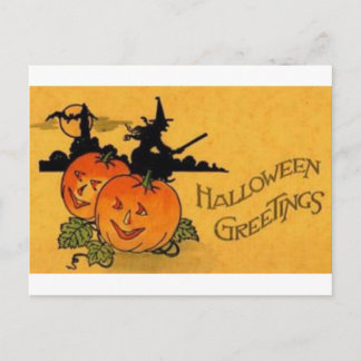 Vintage Halloween Grußkarten Klassische Poster Postkarte