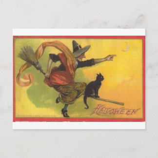 Vintage Halloween Grußkarten Klassische Poster Postkarte