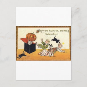 Vintage Halloween Grußkarten Klassische Poster Postkarte