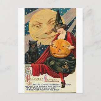 Vintage Halloween Grußkarten Klassische Poster Postkarte