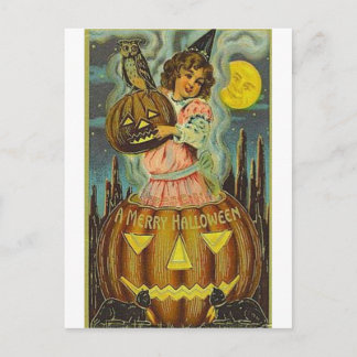 Vintage Halloween Grußkarten Klassische Poster Postkarte