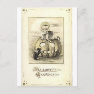 Vintage Halloween Grußkarten Klassische Poster Postkarte