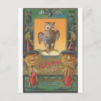 Vintage Halloween Grußkarten Klassische Poster Postkarte