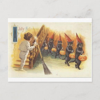 Vintage Halloween Grußkarten Klassische Poster Postkarte