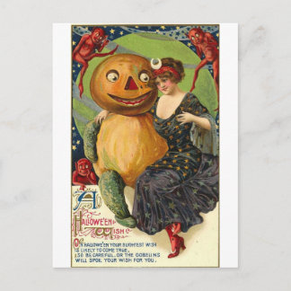 Vintage Halloween Grußkarten Klassische Poster Postkarte