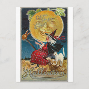 Vintage Halloween Grußkarten Klassische Poster Postkarte