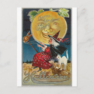 Vintage Halloween Grußkarten Klassische Poster Postkarte