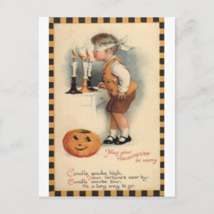 Vintage Halloween Grußkarten Klassische Poster Postkarte