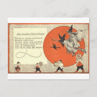 Vintage Halloween Grußkarten Klassische Poster Postkarte