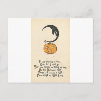 Vintage Halloween Grußkarten Klassische Poster Postkarte
