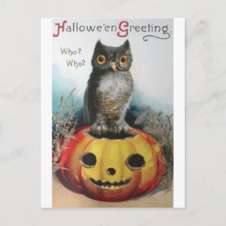 Vintage Halloween Grußkarten Klassische Poster Postkarte