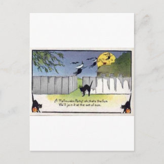 Vintage Halloween Grußkarten Klassische Poster Postkarte