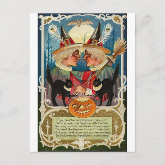 Vintage Halloween Grußkarten Klassische Poster Postkarte