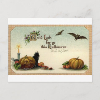 Vintage Halloween Grußkarten Klassische Poster Postkarte