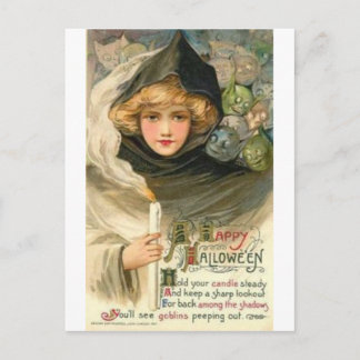 Vintage Halloween Grußkarten Klassische Poster Postkarte