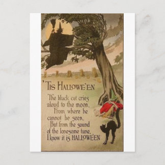 Vintage Halloween Grußkarten Klassische Poster Postkarte