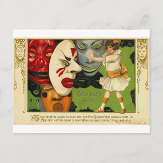 Vintage Halloween Grußkarten Klassische Poster Postkarte