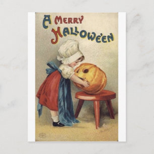 Vintage Halloween Grußkarten Klassische Poster Postkarte
