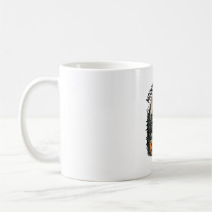 Vintage-Halloween-Hexe-Mondlicht-Schabernack-Grafi Kaffeetasse