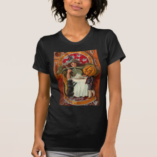 Vintage Halloween-Hexe T-Shirt