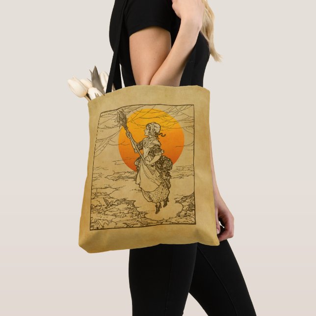 Vintage-Halloween-Hexe-Tasche (Von Nahem)