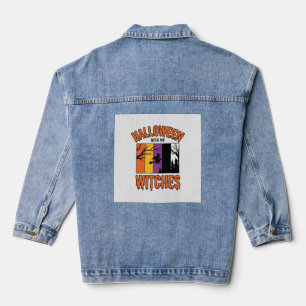 Vintage-Halloween-Hexen-Hexenbesen-T-Shirt-Desi Jeansjacke