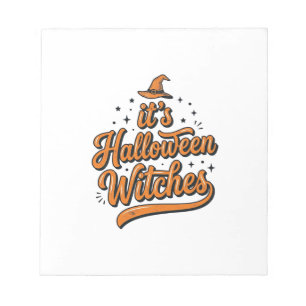 Vintage-Halloween-Hexen-Typografie-Shirt-Design_ Notizblock