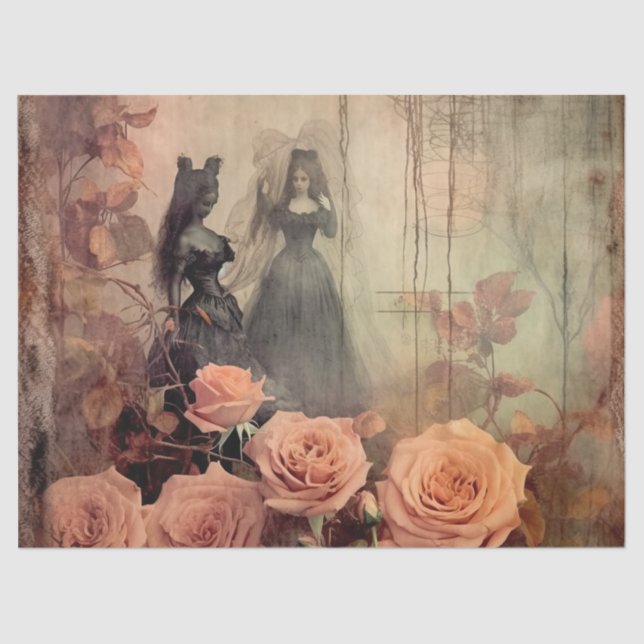 Vintage Halloween-Hexerei (10) Seidenpapier (Vorderseite)