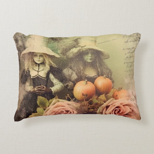 Vintage Halloween-Hexerei (1) Dekokissen (Vorderseite)