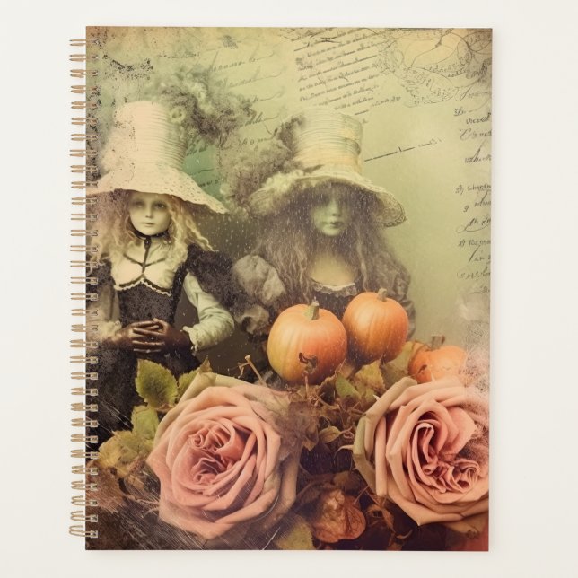 Vintage Halloween-Hexerei (1) Planer (Vorderseite)