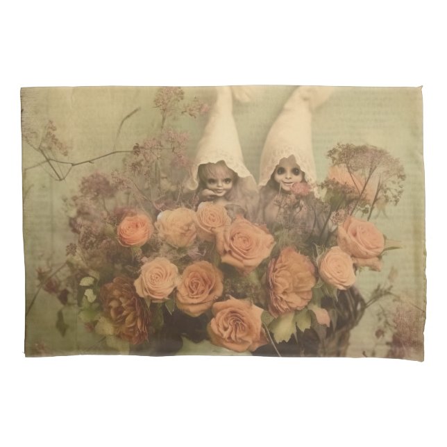 Vintage Halloween-Hexerei (2) Kissenbezug (Vorderseite-Links)