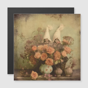 Vintage Halloween-Hexerei (2) Magnetkarte