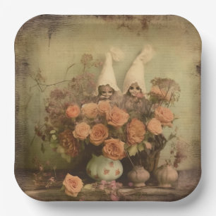 Vintage Halloween-Hexerei (2) Pappteller