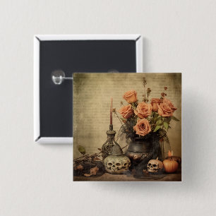 Vintage Halloween-Hexerei (4) Button