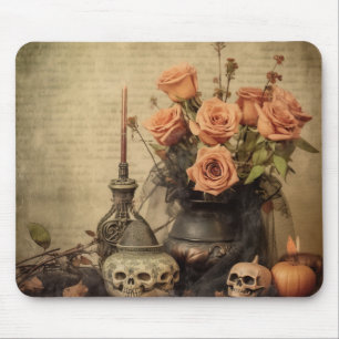 Vintage Halloween-Hexerei (4) Mousepad
