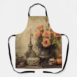 Vintage Halloween-Hexerei (4) Schürze