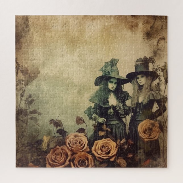 Vintage Halloween-Hexerei (7) Puzzle (Vertikal)