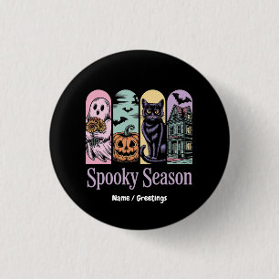 Vintage Halloween Horror Spooky Jahreszeit Niedlic Button