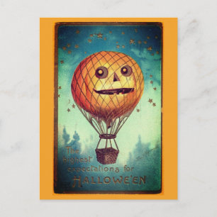 Vintage Halloween-Illustration Postkarte
