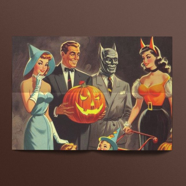 Vintage Halloween-Illustration Seidenpapier (Von Creator hochgeladen)