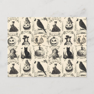 Vintage Halloween im viktorianischen Zeitalter Postkarte