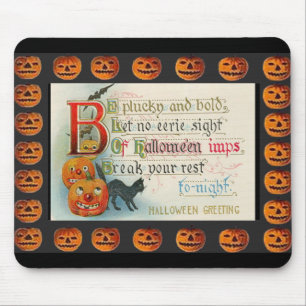 Vintage Halloween Imps Mousepad