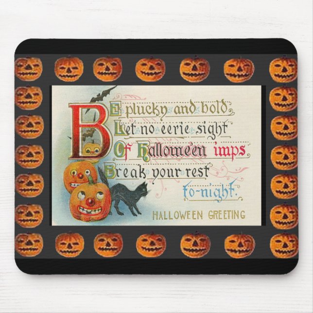 Vintage Halloween Imps Mousepad (Vorne)